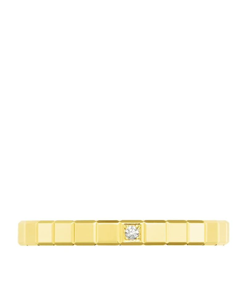 Chopard Ice Cube ring yellow gold diamond - British product