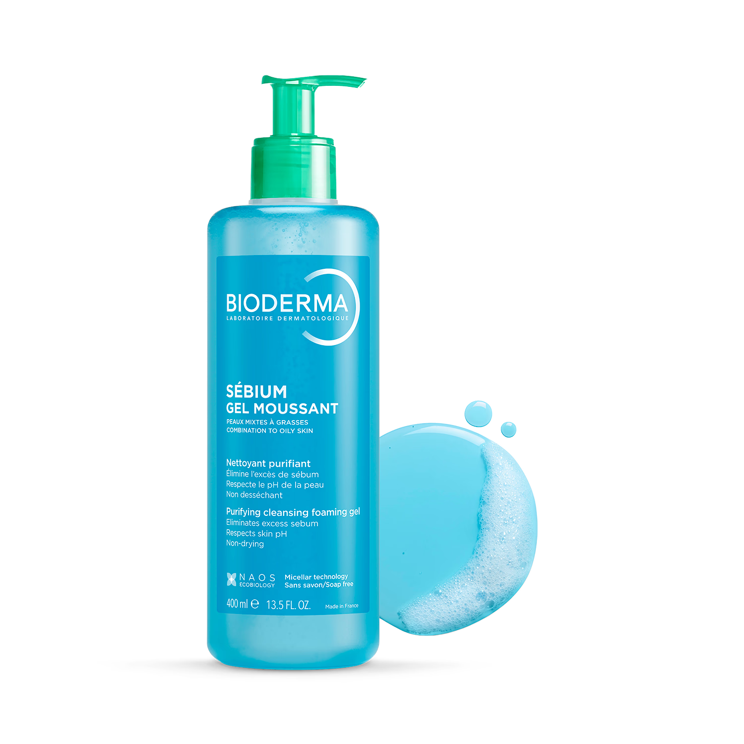 Bioderma Active Foaming Gel face wash 400ml (British brand)