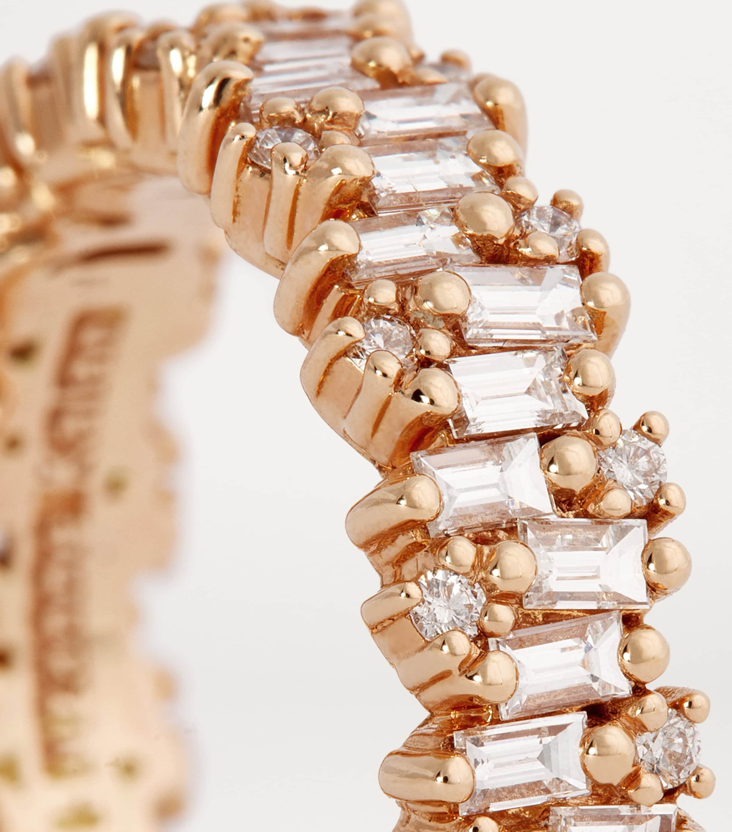 Suzanne Kalan rose gold diamond eternity ring, imported from the UK