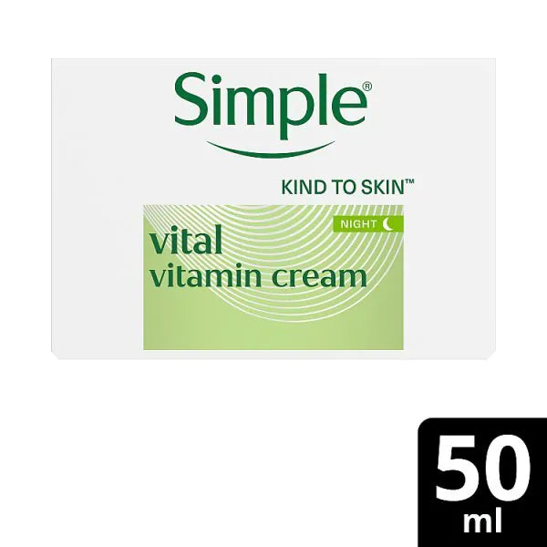 Simple Kind to Skin Vital Vitamin Night Cream 50ml (British brand)