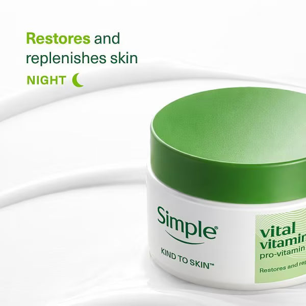 Simple Kind to Skin Vital Vitamin Night Cream 50ml (British brand)