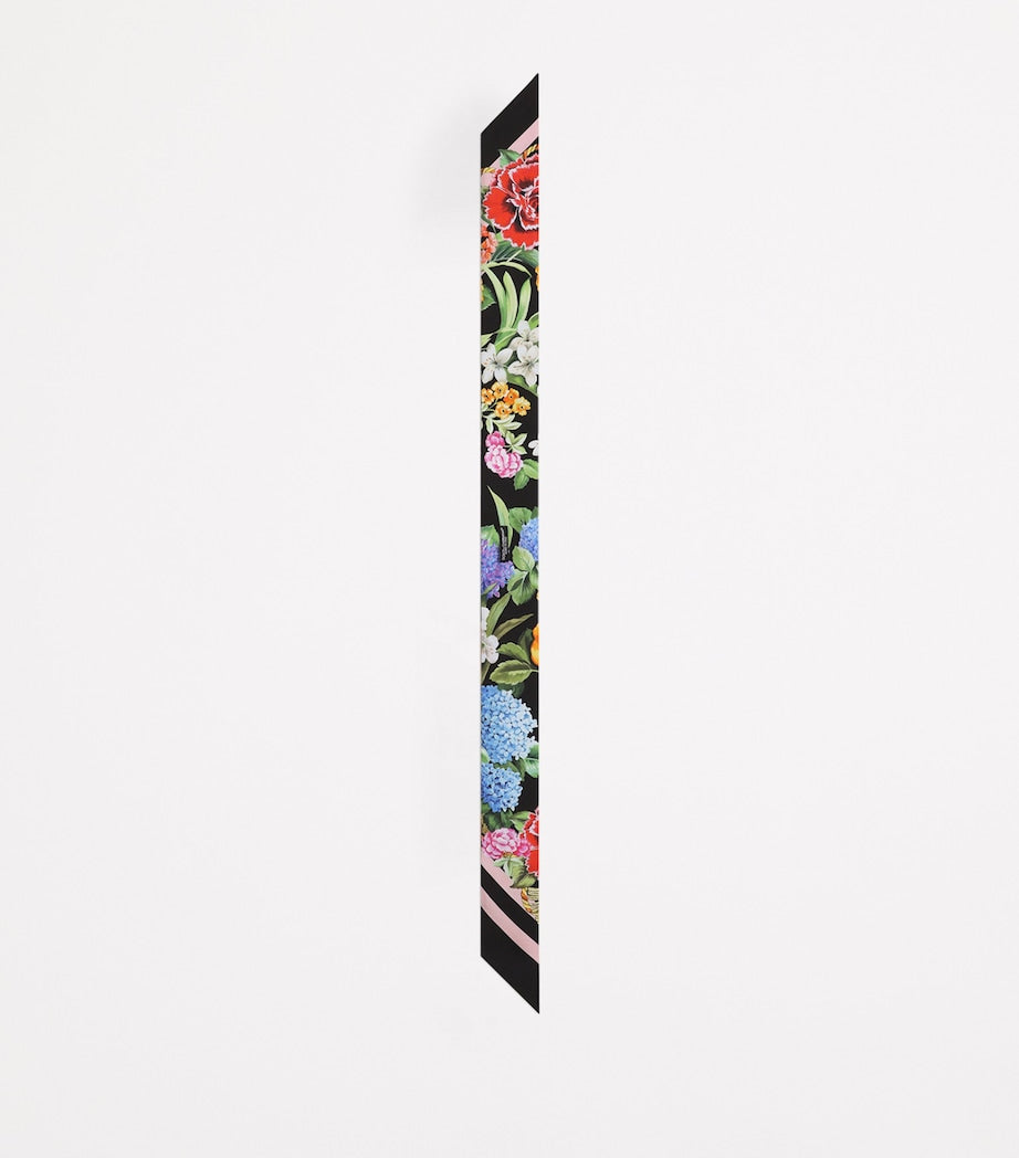 Dolce&Gabbana silk floral twilly 6cm x 100cm, imported from the UK