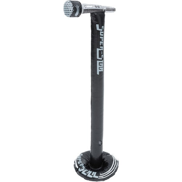 Smiffys inflatable microphone with stand 90cm, imported from the UK