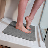 JML Hydro Wonder grey shower mat non-staining and drain-safe (British brand)