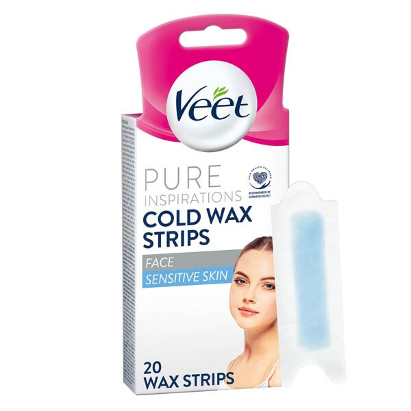 Veet Pure Inspiration Wax Strips Face Sensitive x20 GOODS Superdrug   