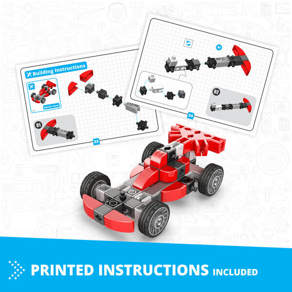 Engino Inventor Mechanics Speed Racer toy, UK version