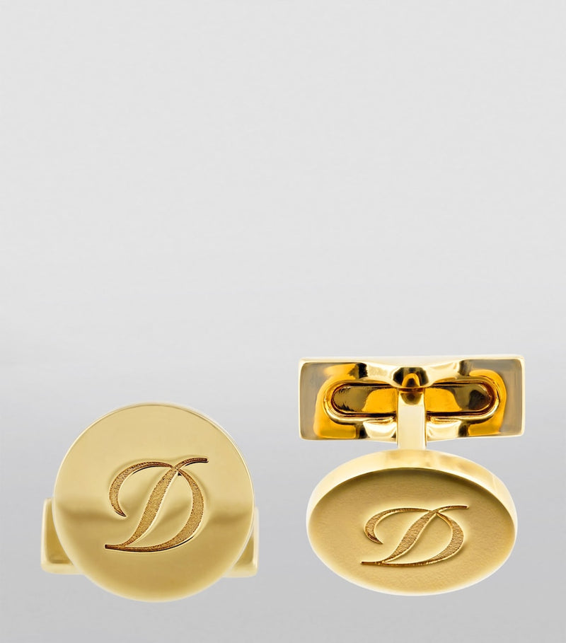 S.T. Dupont Iconic Monogram cufflinks, imported from the UK