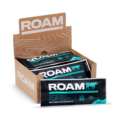 Holland & Barrett ROAM Salt & Pepper Grass-Fed Beef Bar 6 x 45g- Buy online at McGrocer