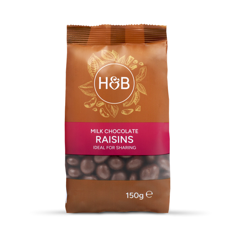 Holland & Barrett Milk Chocolate Raisins 150g, UK version