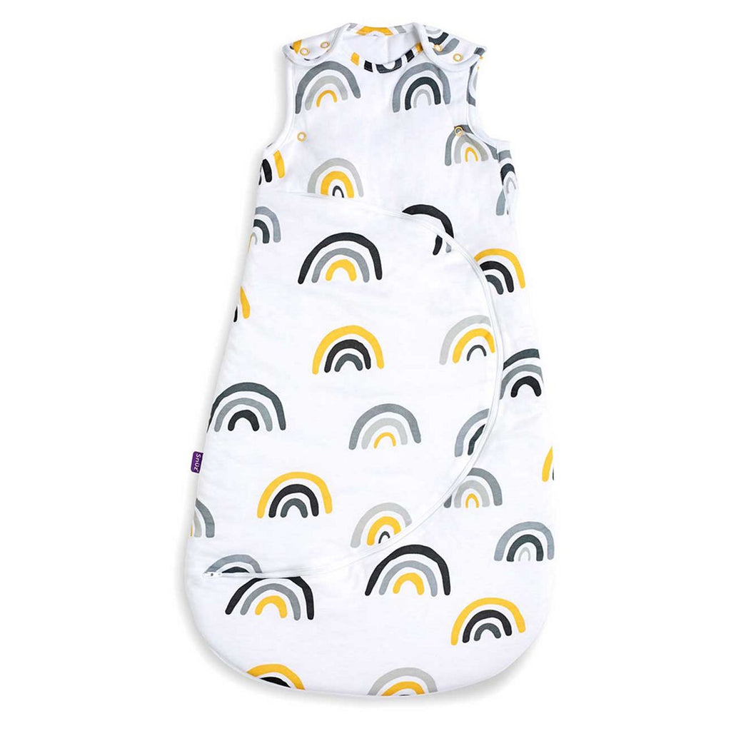 SnuzPouch Sleeping Bag, 1.0 Tog - Mustard Rainbow, 0-6 Months