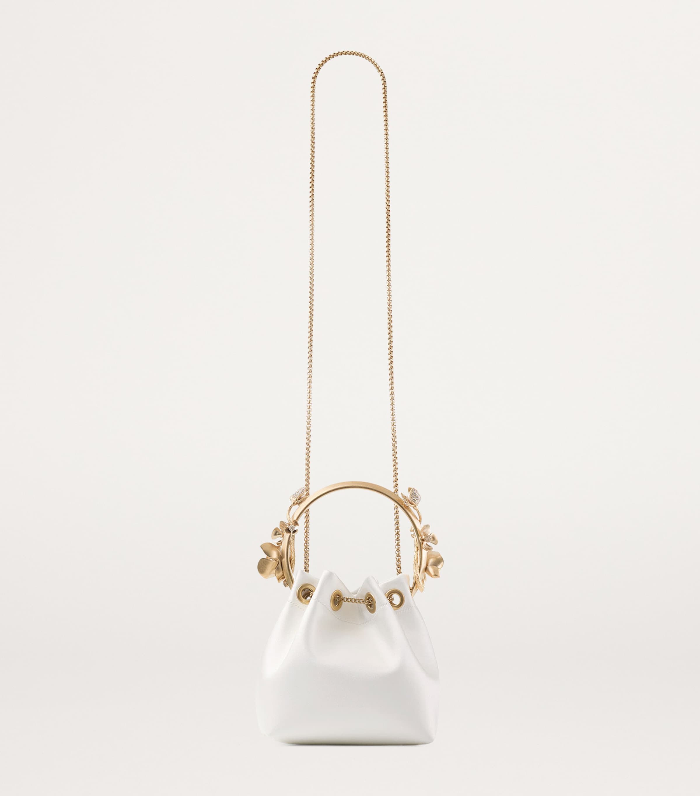 Jimmy Choo Bon Bon satin top-handle bag small, UK version