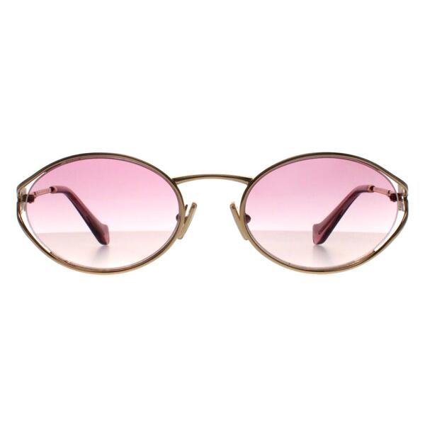 Miu Miu gold gradient oval sunglasses, UK version