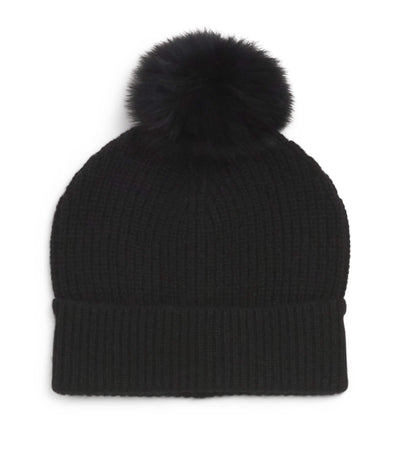 Harrods Yves Salomon Children's Cashmere Pom-Pom Beanie - اشترِ عبر الإنترنت من McGrocer