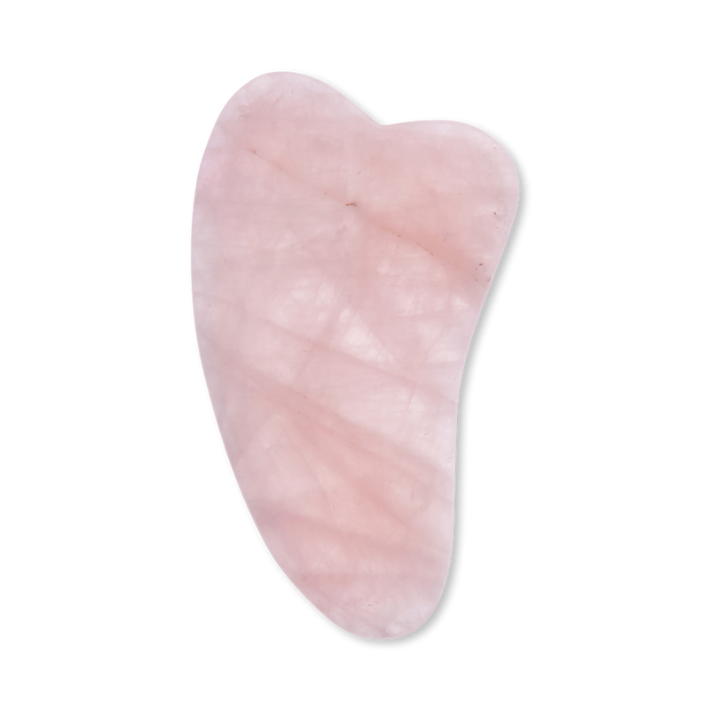 Genuine Crystal rose quartz gua sha facial tool, UK version