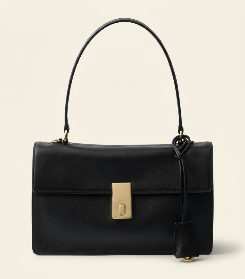 Prada medium leather shoulder bag, imported from the UK