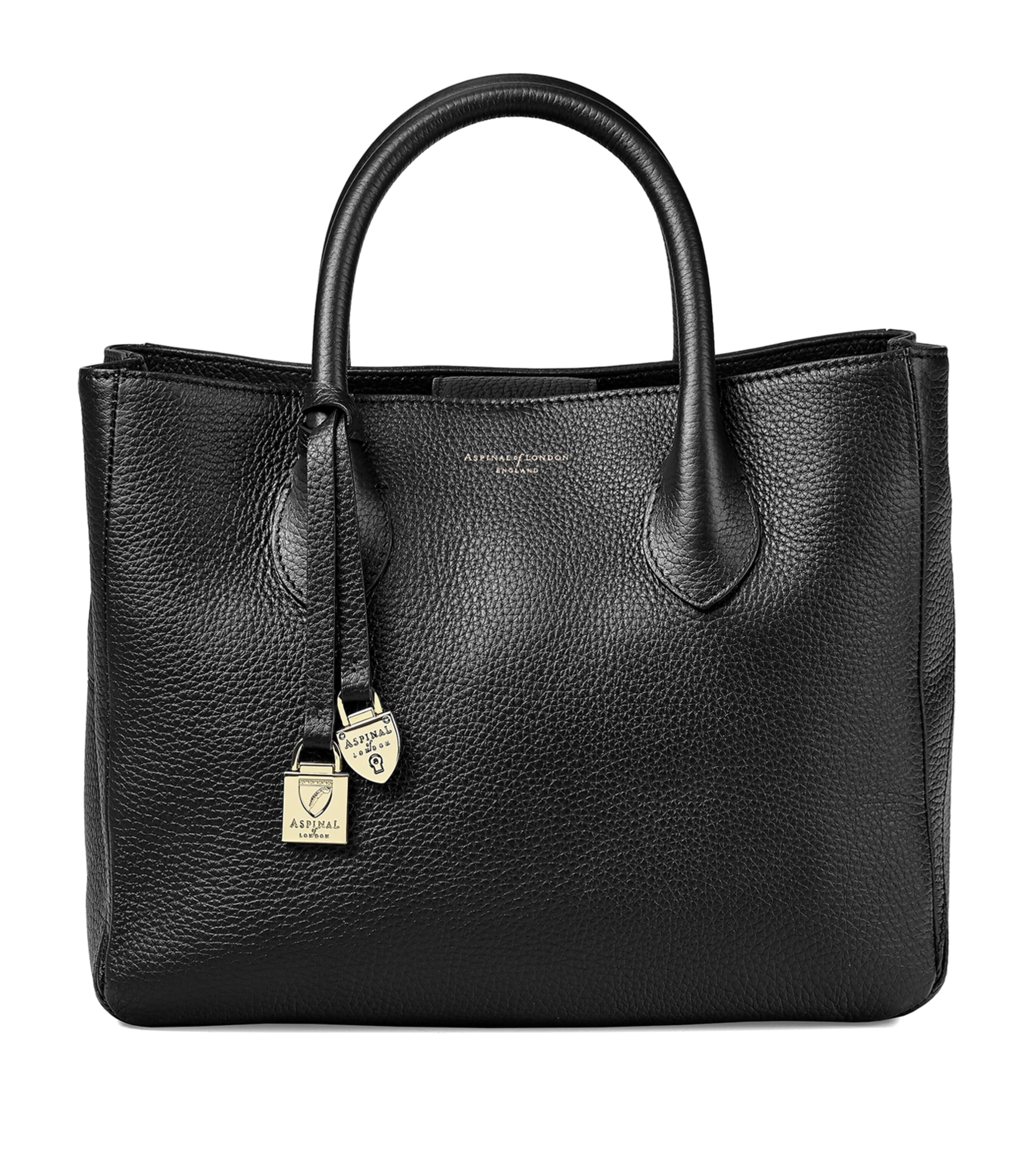 Aspinal of London Midi Leather London Tote Bag - British product