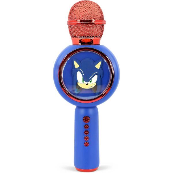 OTL Sonic The Hedgehog karaoke microphone and wireless speaker - British product