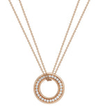 Boodles rose gold diamond medium pendant, UK version