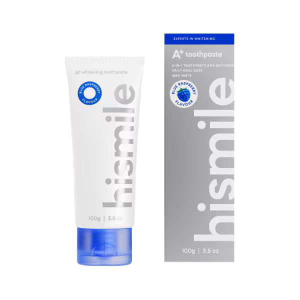 Hismile whitening toothpaste Blue Raspberry, UK version