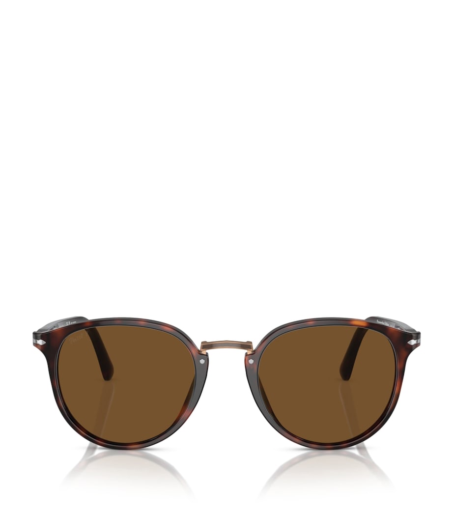 Persol Acetat abgerundete quadratische Sonnenbrille, UK-Version