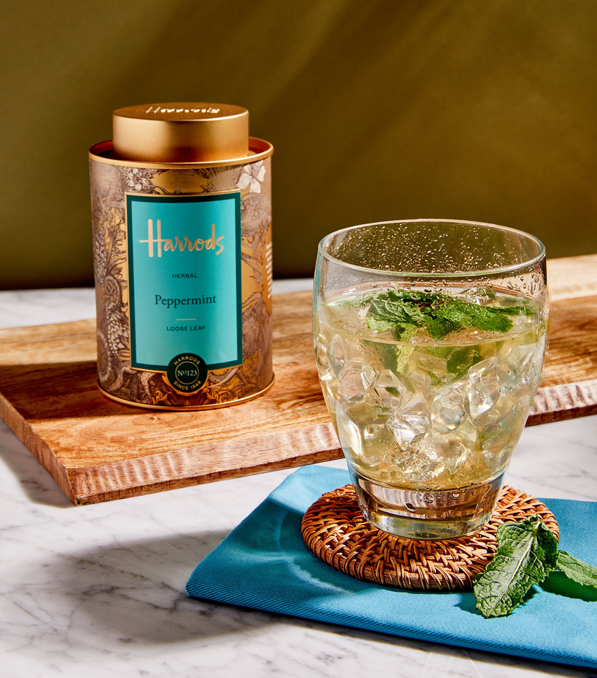 Harrods peppermint loose leaf tea 90g, UK version