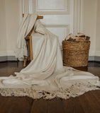 Araminta Campbell Woodland Alpaca-Blend Throw Blanket 150cm x 300cm - British product