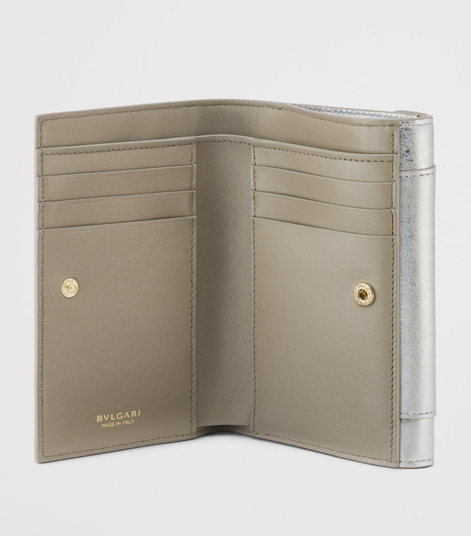Bvlgari Serpenti Forever Metallic Leder Geldbörse, UK Version