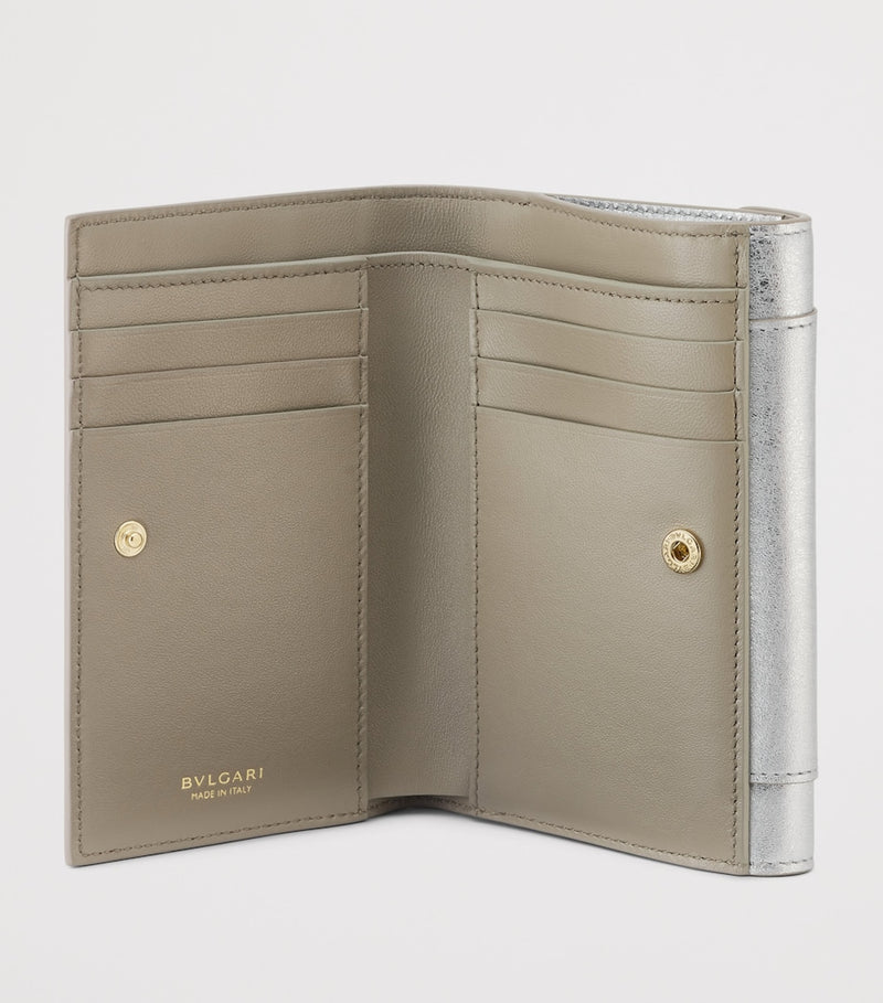 Bvlgari Serpenti Forever Metallic Leder Geldbörse, UK Version