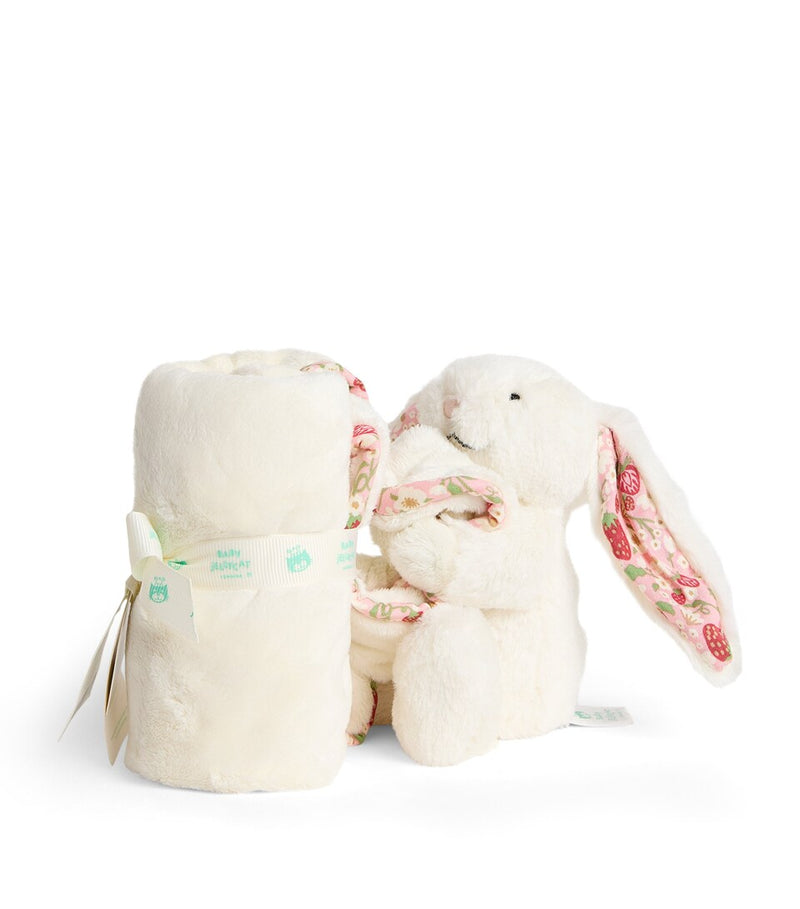 Soft Strawberry Design Baby Rattle with Hollow Centre 18cm x 6cm