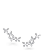 Graff Small White Gold and Diamond Butterfly Earrings