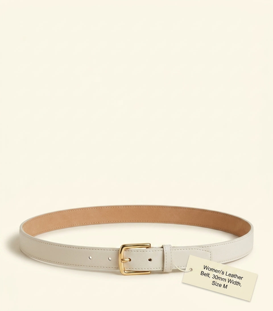 Cartier small leather Panthère belt, imported from the UK