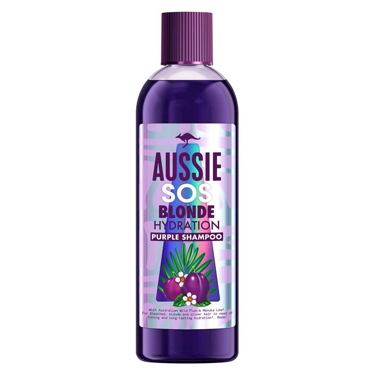 Aussie SOS Blonde Hydration Vegan Purple Shampoo For Blonde & Silver Hair 290ml GOODS Boots   