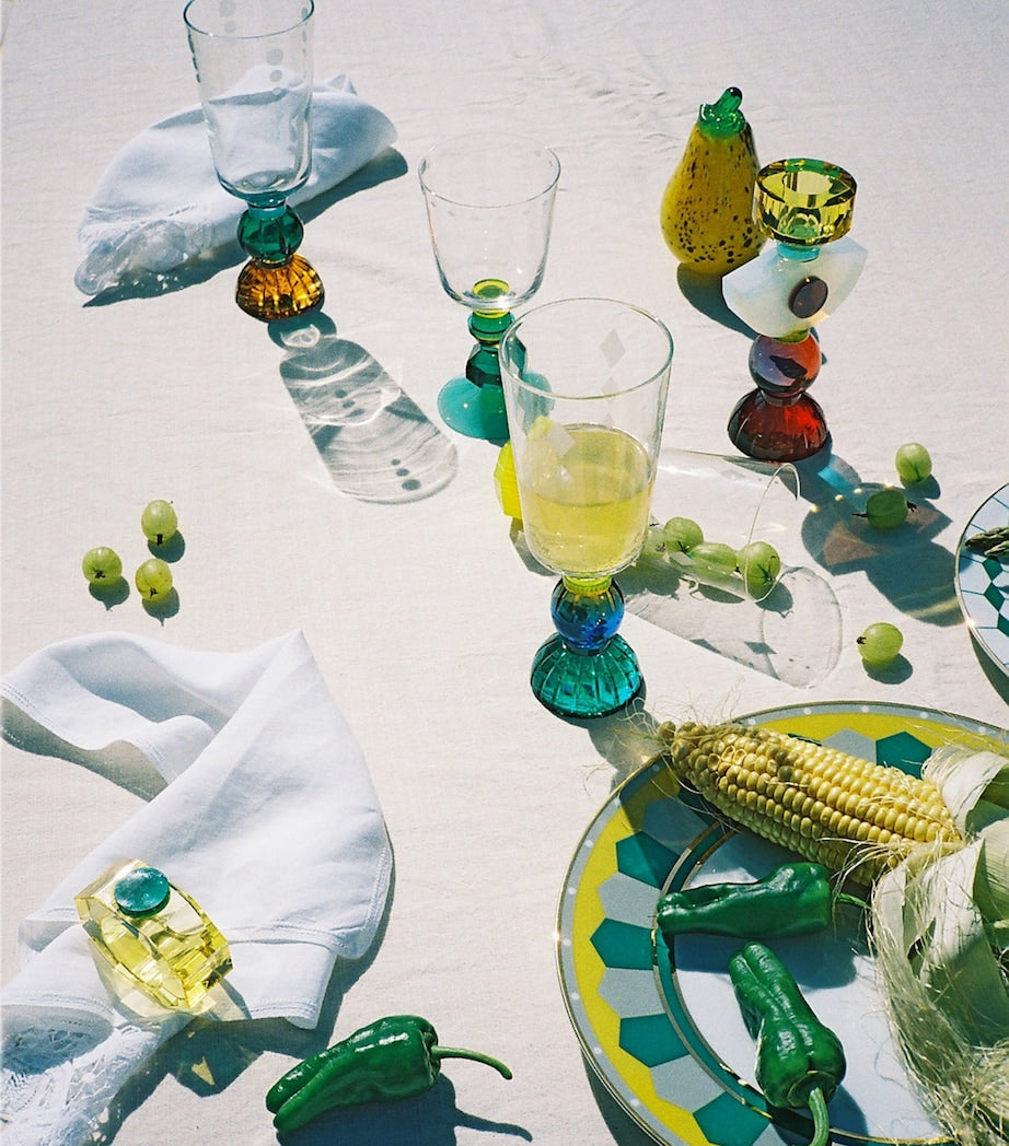 Reflections Copenhagen crystal napkin rings set of 2, imported from the UK