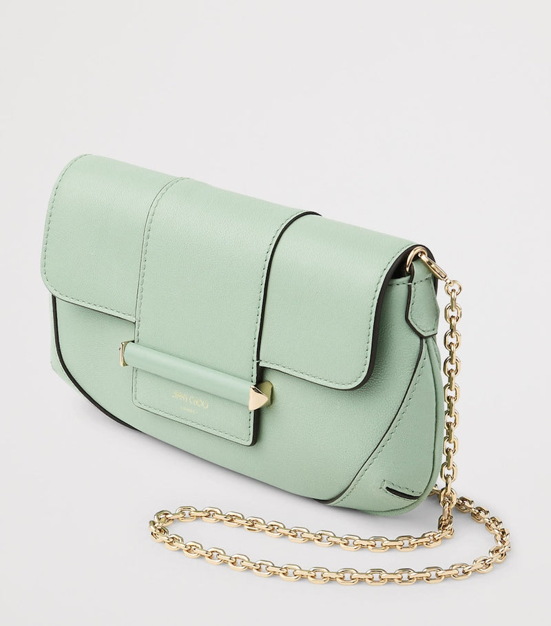 Jimmy Choo Mini Bar chain wallet in leather (British brand)
