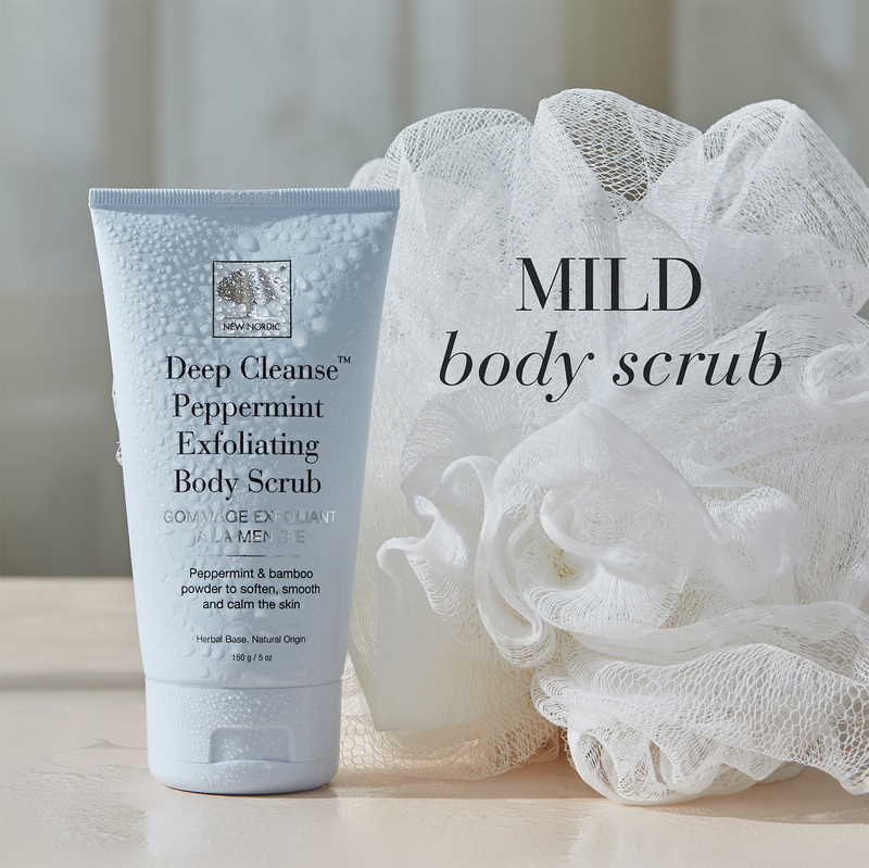 New Nordic peppermint exfoliating body scrub 150ml (British brand)