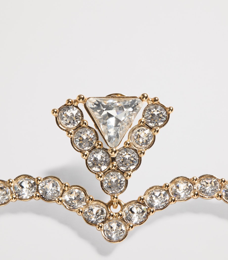 Valentino Garavani Crystal Coeur Royal earrings - British product