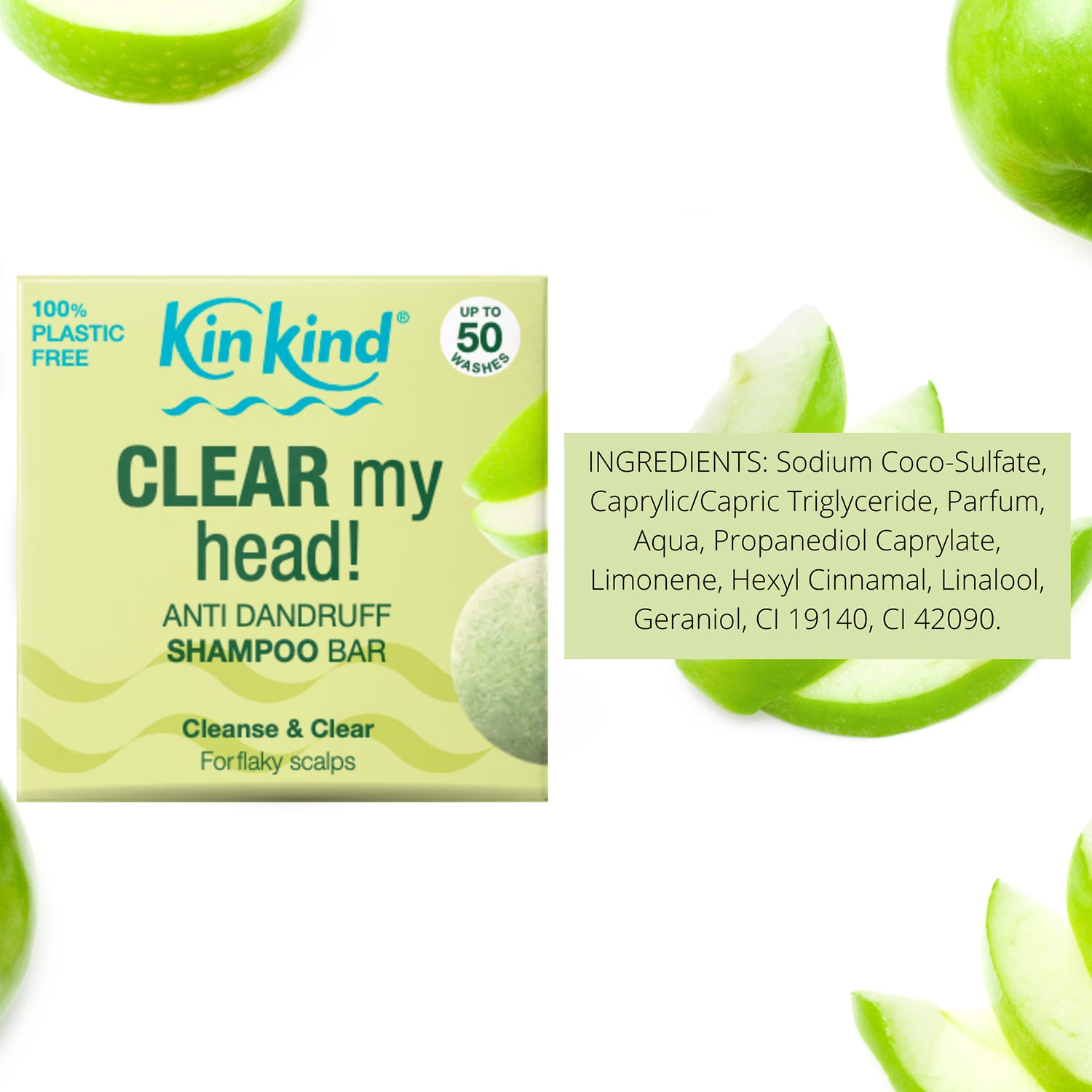 KinKind anti dandruff shampoo bar 50g - British product