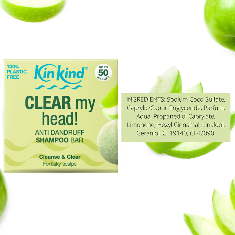 KinKind anti dandruff shampoo bar 50g - British product