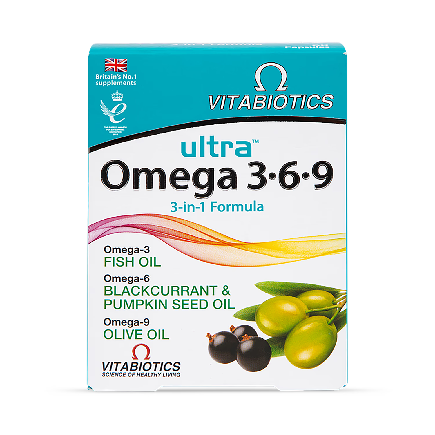 Vitabiotics Omega 369 Formula supplement 60 capsules, imported from the UK