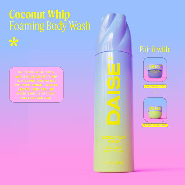 Daise Foaming Body Wash Coconut Whip 265ml - British product