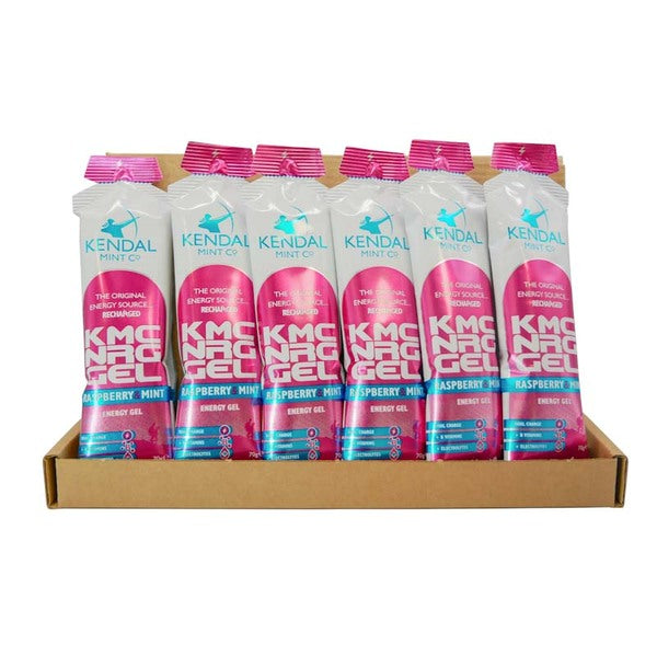 KMC energy gel Raspberry & Mint 6x70g, imported from the UK