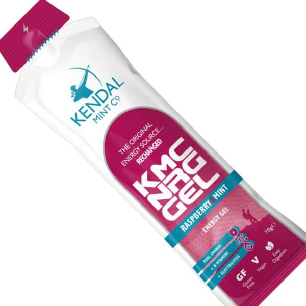 KMC energy gel Raspberry & Mint 6x70g, imported from the UK
