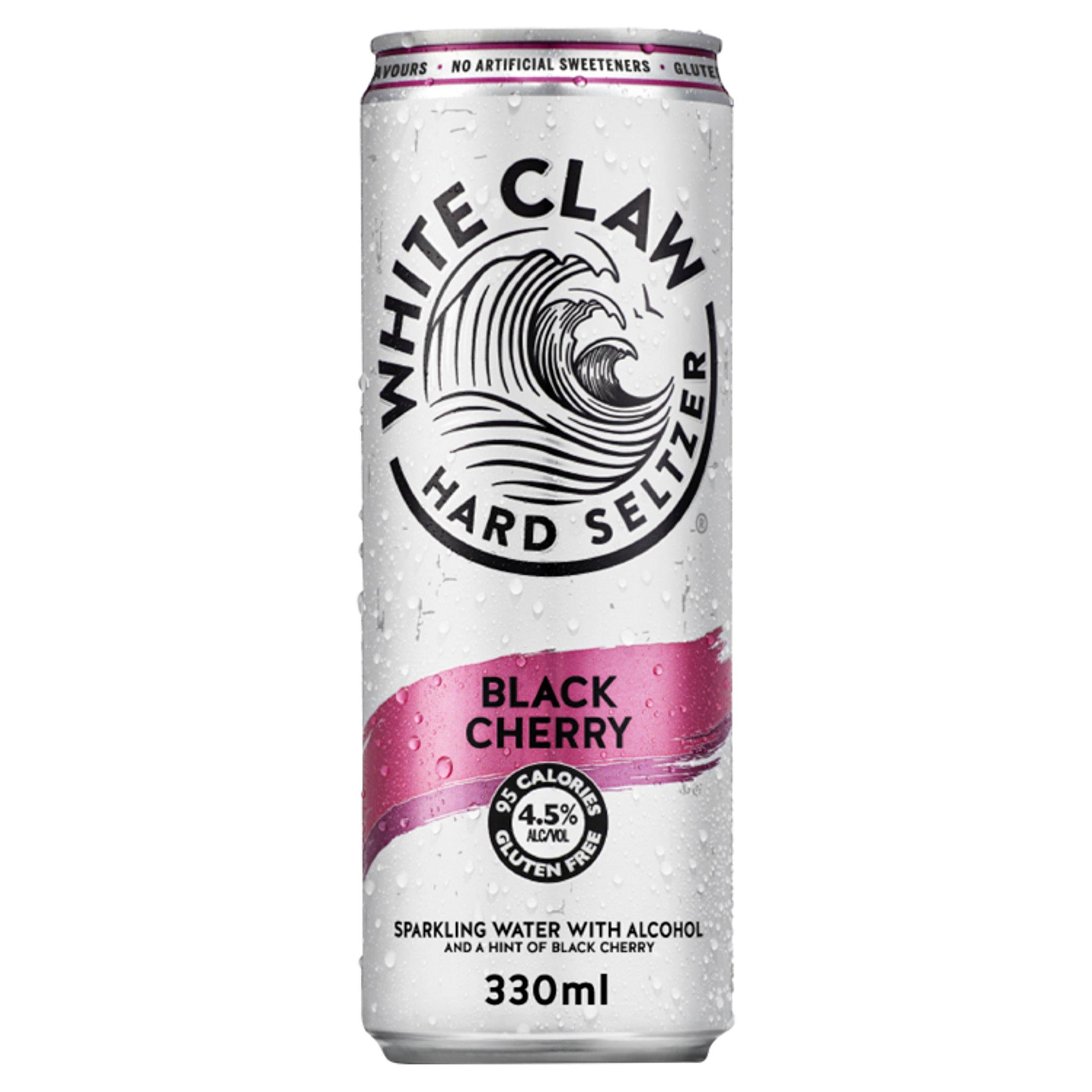 White Claw Hard Seltzer Black Cherry 330ml GOODS Sainsburys   