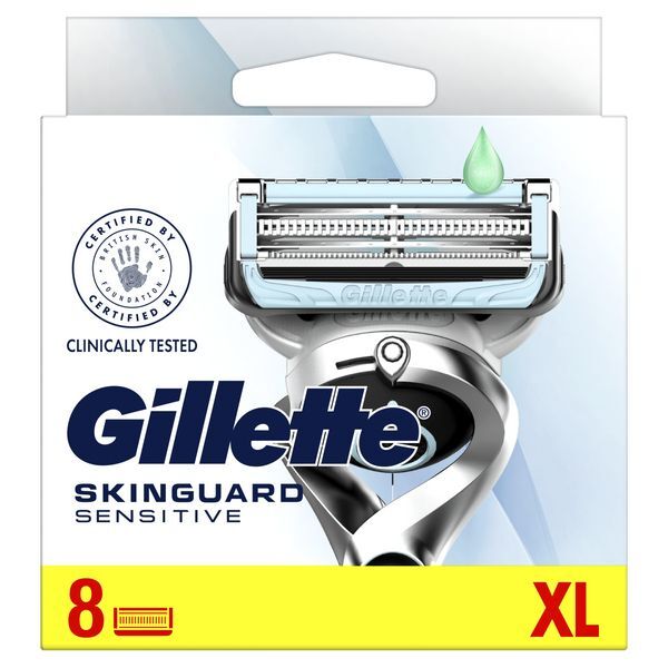 Gillette SkinGuard Sensitive Razor Blade Refills Aloe x8 GOODS Superdrug   