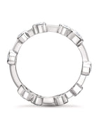 Boodles platinum diamond full-hoop ring 4.5mm - British product