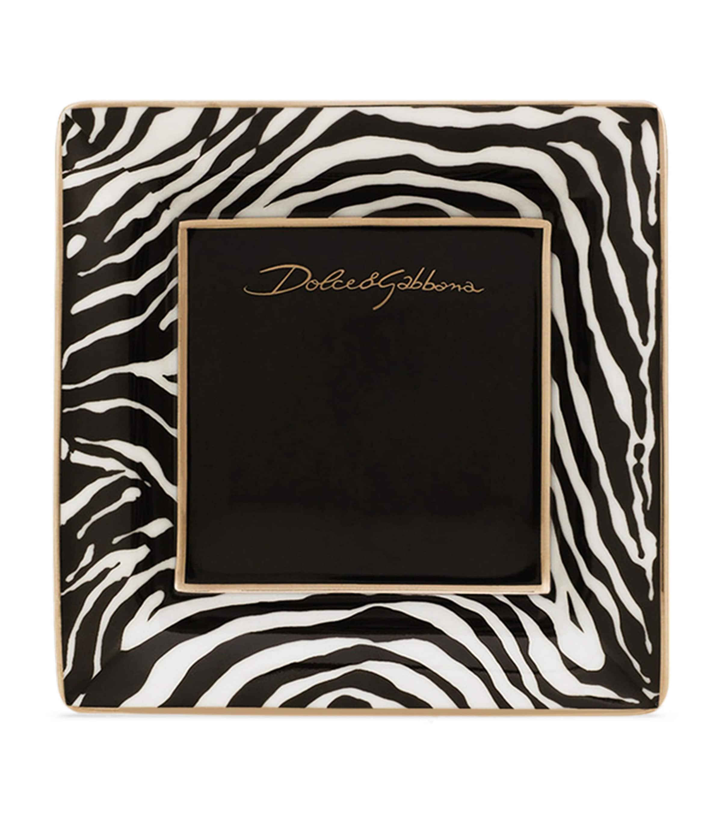 Dolce&Gabbana Casa zebra decorative square plates 10cm - British product