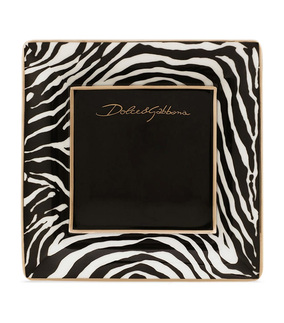 Dolce&Gabbana Casa zebra decorative square plates 10cm - British product