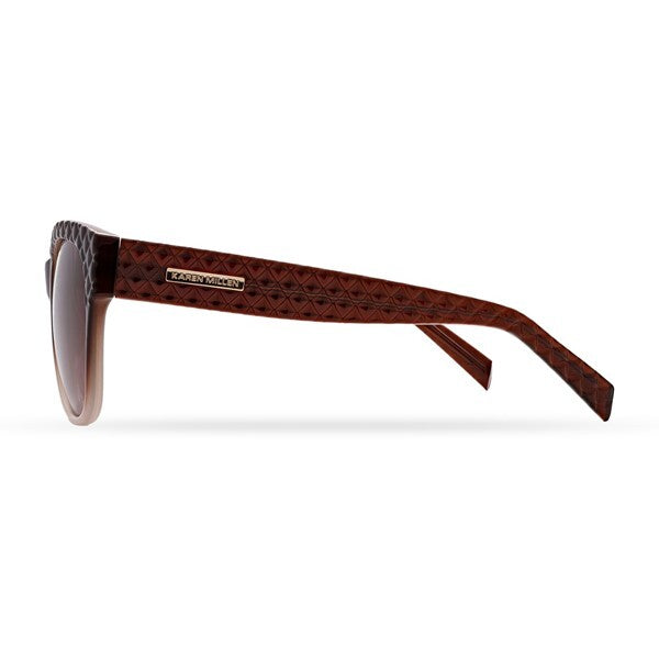 Karen Millen KM5058 brown graduated sunglasses (British brand)