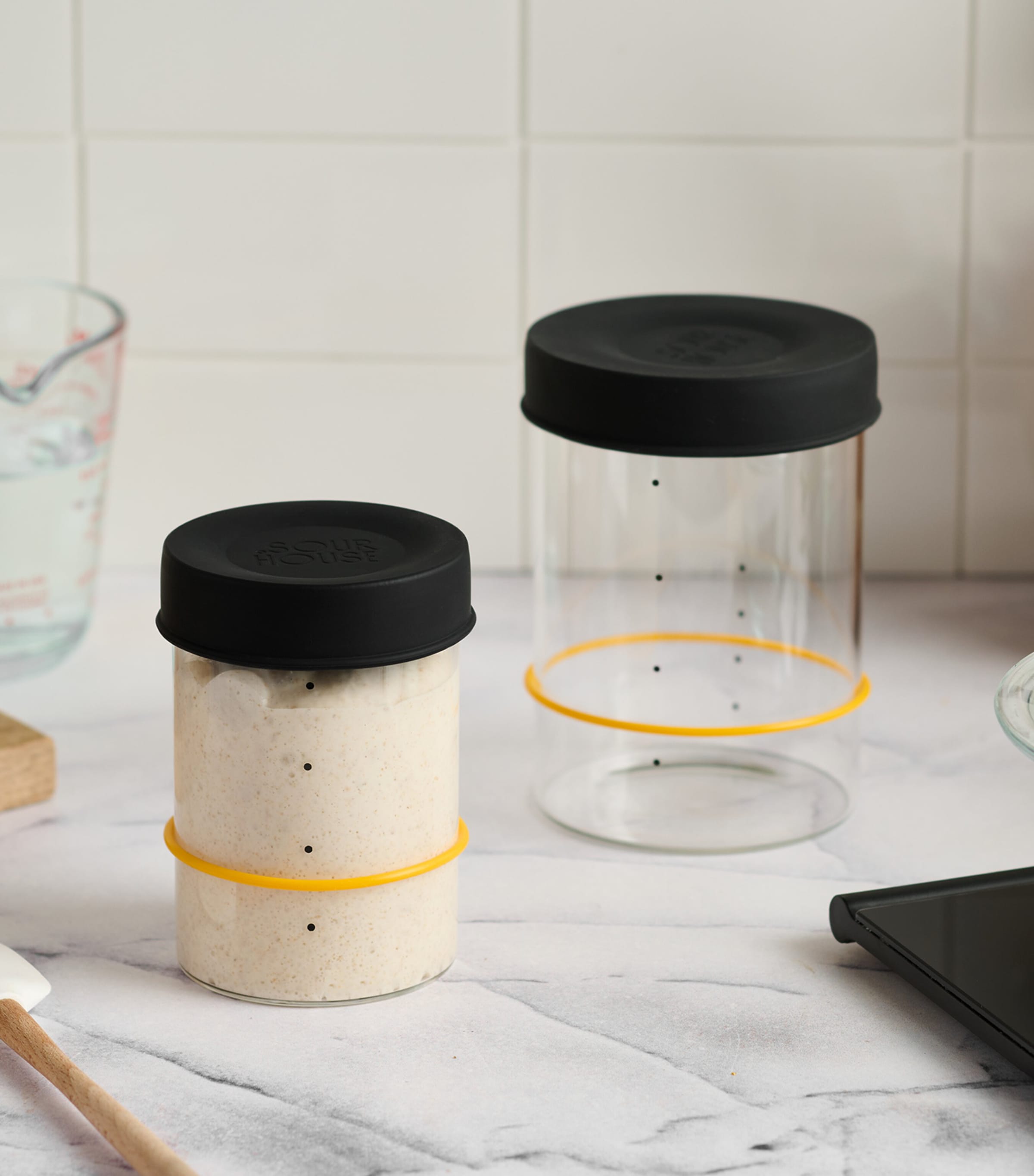 Sourhouse Glass Sourdough Starter Jar 1L (British brand)