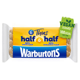 Warburtons 6 Half White Half Wholemeal Thins GOODS ASDA   